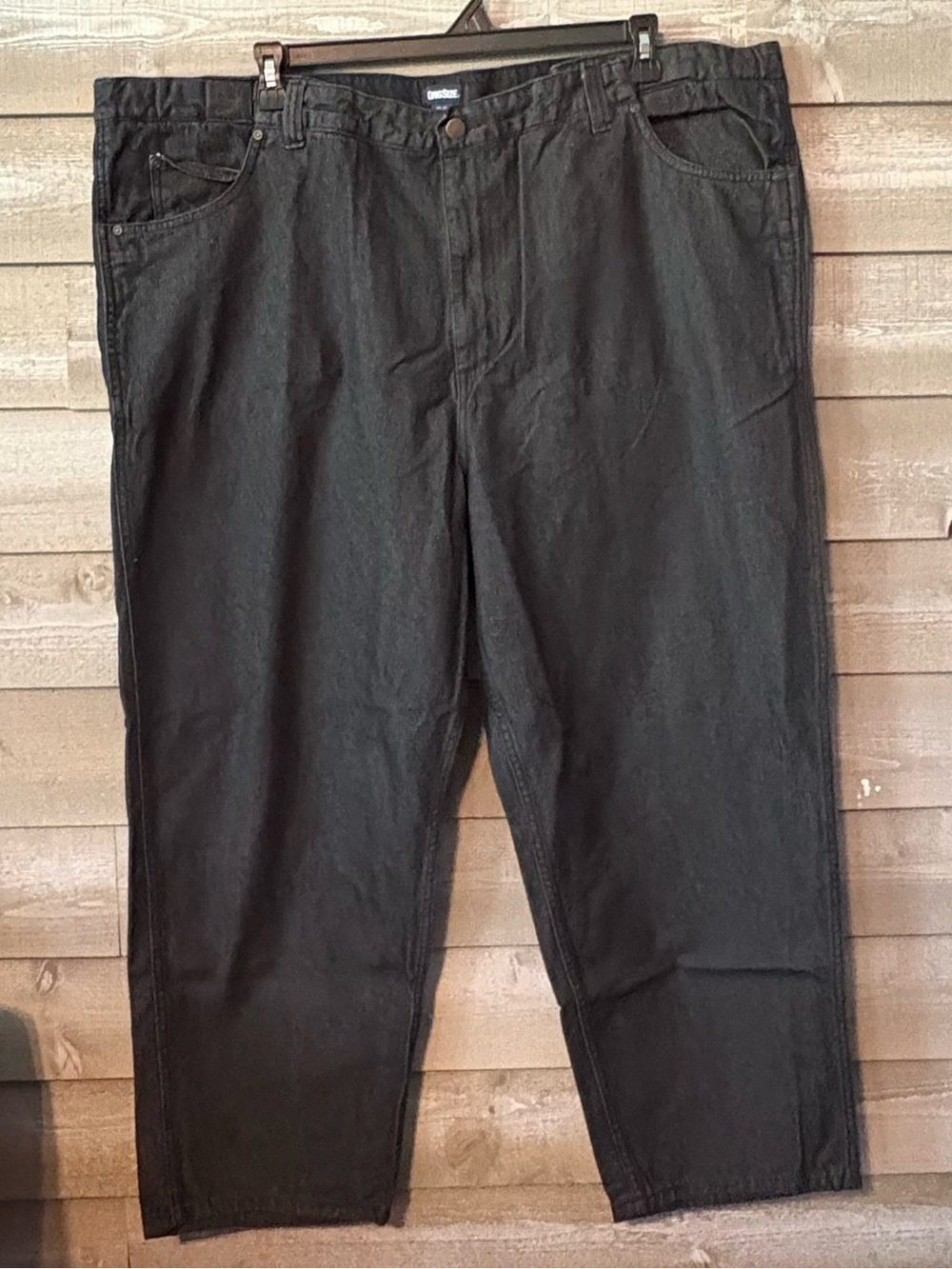 Size 50x38 Mens KING SIZE Brand Straight Black Jeans
